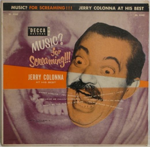 WTF Bad Album Covers Jerry Colonna Music for Screaming
