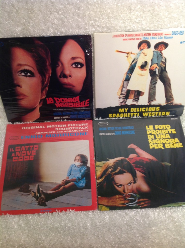 Italian soundtrack vinyl records for sale Morricone Bruno Nicolai Spaghetti Westerns